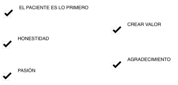 Valores de la Clínica